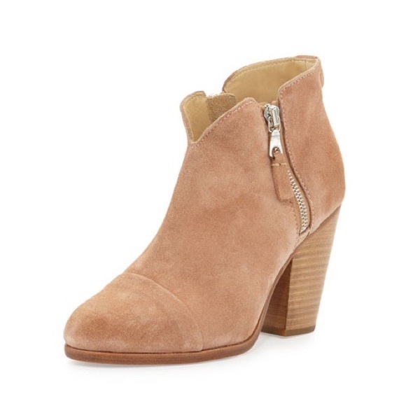 NIB Auth rag & bone macaroon suede leather Margot booties boots 11 - Picture 1 of 14